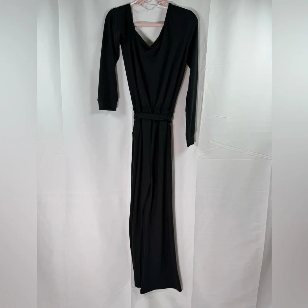 Lulus Scoop Neck Jumpsuit Black L